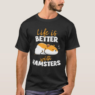 met een hamsterdwerg Syrische Europese hamster T-shirt