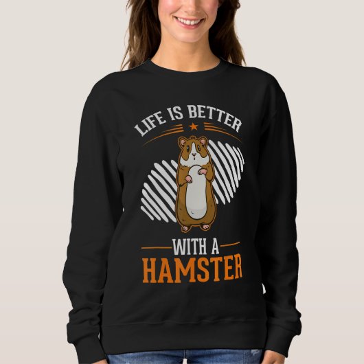 met een Hamsterwiel Hamster Trui (Voorkant)