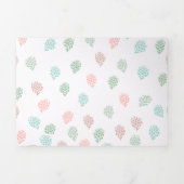 Met een handbeschilderd kerstpine kegel pasta-mult drieluik wenskaart (Cover)