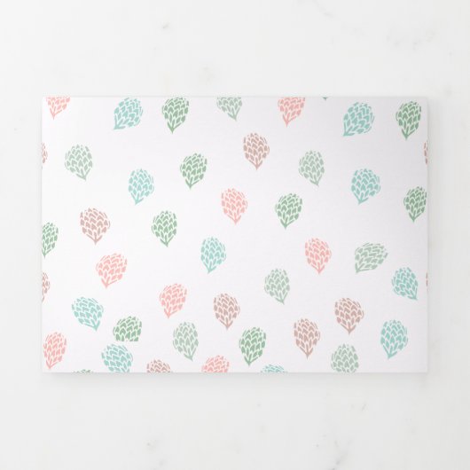 Met een handbeschilderd kerstpine kegel pasta-mult drieluik wenskaart (Cover)