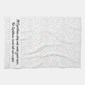 Met een handbeschilderd kerstpine kegel pasta-mult theedoek (Horizontaal)