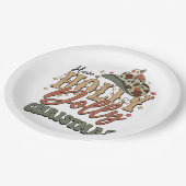 Met een Holly Dolly Kerstmis Papieren Bordje (Gekanteld)