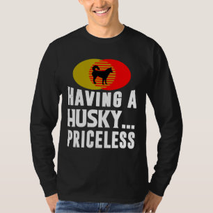 Met een Husky onbetaalbaar T-shirt