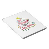 Met een kerstcadeautje heb je een prettig kerstfee notitieblok (Schuin)