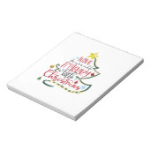 Met een kerstcadeautje heb je een prettig kerstfee notitieblok (Linkerzijde)