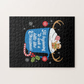 Met een kerstcadeautje kun je net zo snel als met  legpuzzel (Horizontaal)