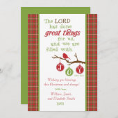 Met een kerstkaart gevuld met joy voor de scriptie (Voorkant / Achterkant)