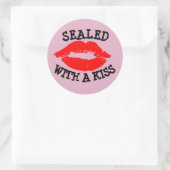 MET EEN KISS, VALENTIJNSDAG STICKERS (Tas)