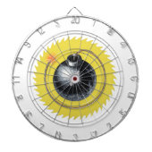 Met een knal gesmolten bom dartbord (Voorkant)