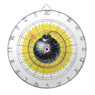 Met een knal gesmolten bom dartbord