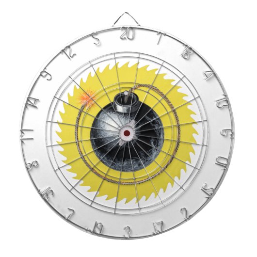 Met een knal gesmolten bom dartbord (Voorkant)