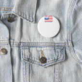met een knop ronde button 5,7 cm (In situ)