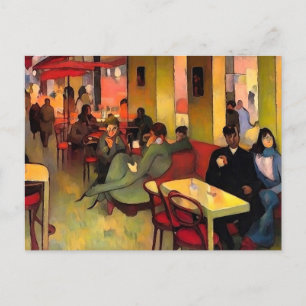 Met een koffie in Parijs Briefkaart
