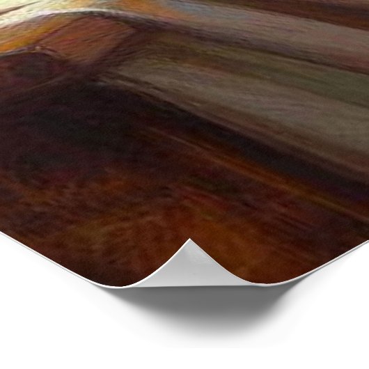 Met een kop koffie poster (Hoek)