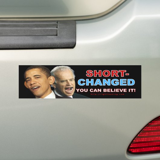 met een korte omlooptijd bumpersticker (Op auto)