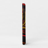 Met een kromme toon je rode en gouden strepen met Case-Mate iPhone case (Achterkant/links)