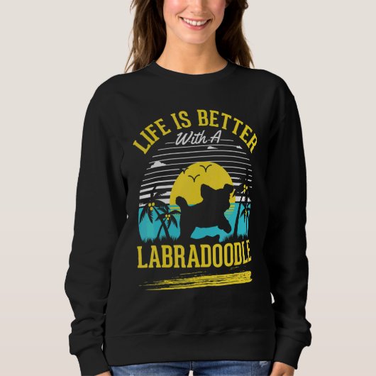 Met een Labradoodle Trui (Voorkant)