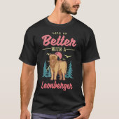 met een Leonberger T-shirt (Voorkant)