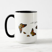 Met een lichte hartslag - Mok voor monoboogvlinder (Links)