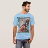 Met een liedje in mijn hart - retro microfoon t-shirt (Voorkant volledig)
