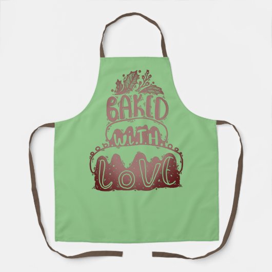 Met een liefdesfeestdag schort (Voorkant)