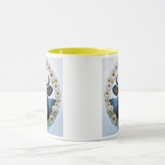 Met een marguerrilla. mok (Midden)