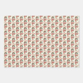 met een omslagpatroon getild met kerst inpakpapier vel (Voorkant 3)