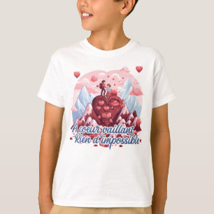 Met een ongelofelijk hart t-shirt