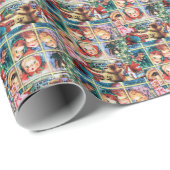 met een oud kerstcadeautje cadeaupapier (Rol Hoek)