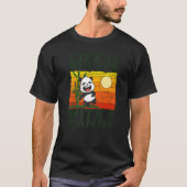 Met een Panda Beer Animal Retro 6 T-shirt (Voorkant)