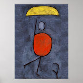 Met een paraplu van Paul Klee, Abstracte kunst Poster (Voorkant)