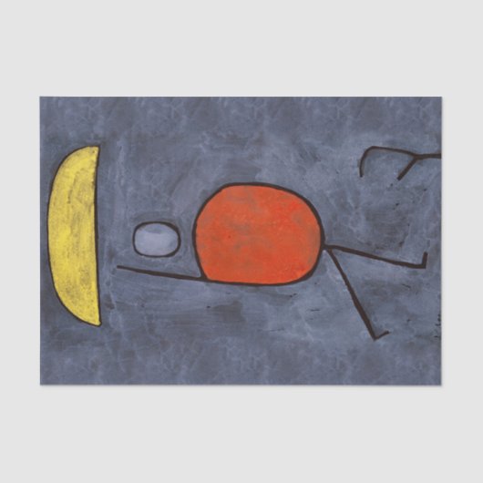 Met een paraplu van Paul Klee, Abstracte kunst Tissuepapier (Voorkant)