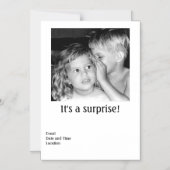 met een partijmagnetische uitnodiging magnetische uitnodiging (Voorkant)