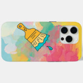 met een penseel beschilderd Case-Mate iPhone case (Achterkant (horizontaal))