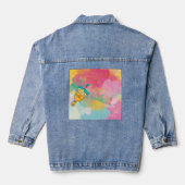 met een penseel beschilderd denim jacket (Achterkant)