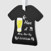 Met een prettige kerstmis ornament (voorkant)