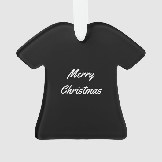 Met een prettige kerstmis ornament (achterkant)