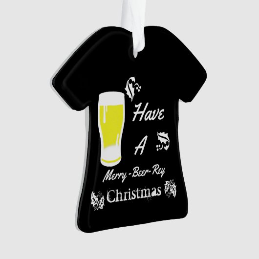 Met een prettige kerstmis ornament (voorkant)