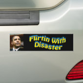 Met een ramp bumpersticker (Op auto)