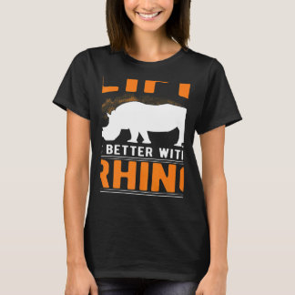 met een Rhino T-shirt