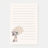 Met een ringloop beklede aantekeningen post-it® notes (Voorkant)
