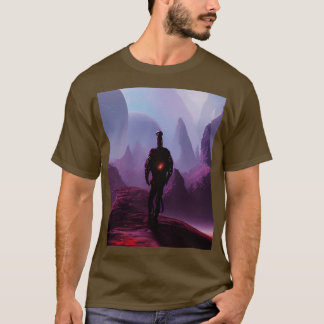 met een rood hart t-shirt