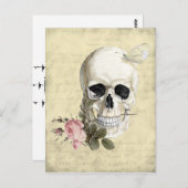 Met een roos tussen mijn tanden briefkaart (Voorkant / Achterkant)