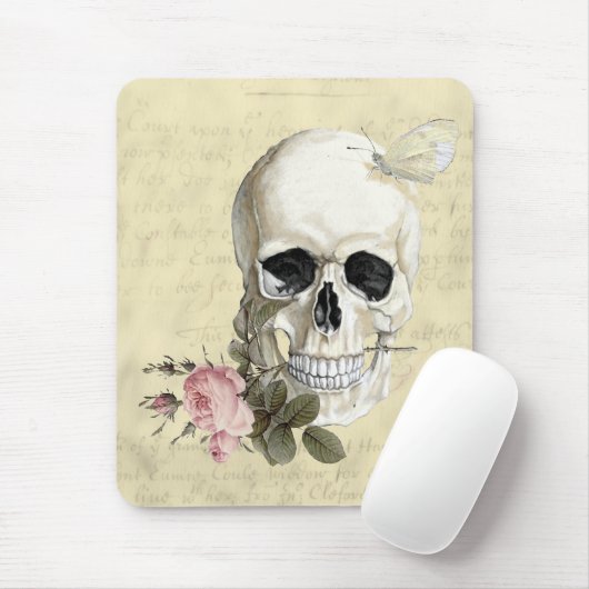 Met een roos tussen mijn tanden muismat (Met muis)