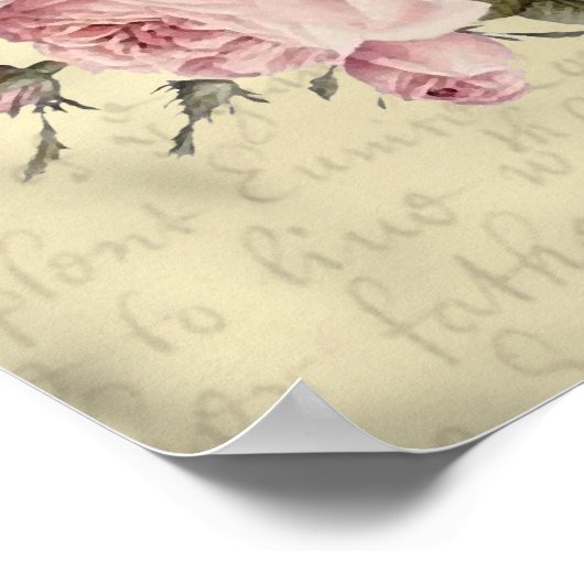 Met een roos tussen mijn tanden poster (Hoek)