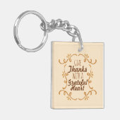 Met een schitterende Thanksgiving | Sleutelhanger (Voorkant Links)
