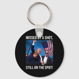 Met een schot Donald Trump historisch moment Sleutelhanger