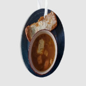 Met een soep-er kerstmis | Funny Food Pun Ornament (voorkant)