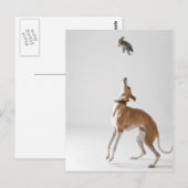 Met een speelgoed briefkaart (Voorkant / Achterkant)