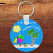 met een strand behandelde Sleutelhangers voor sne (Voorkant)